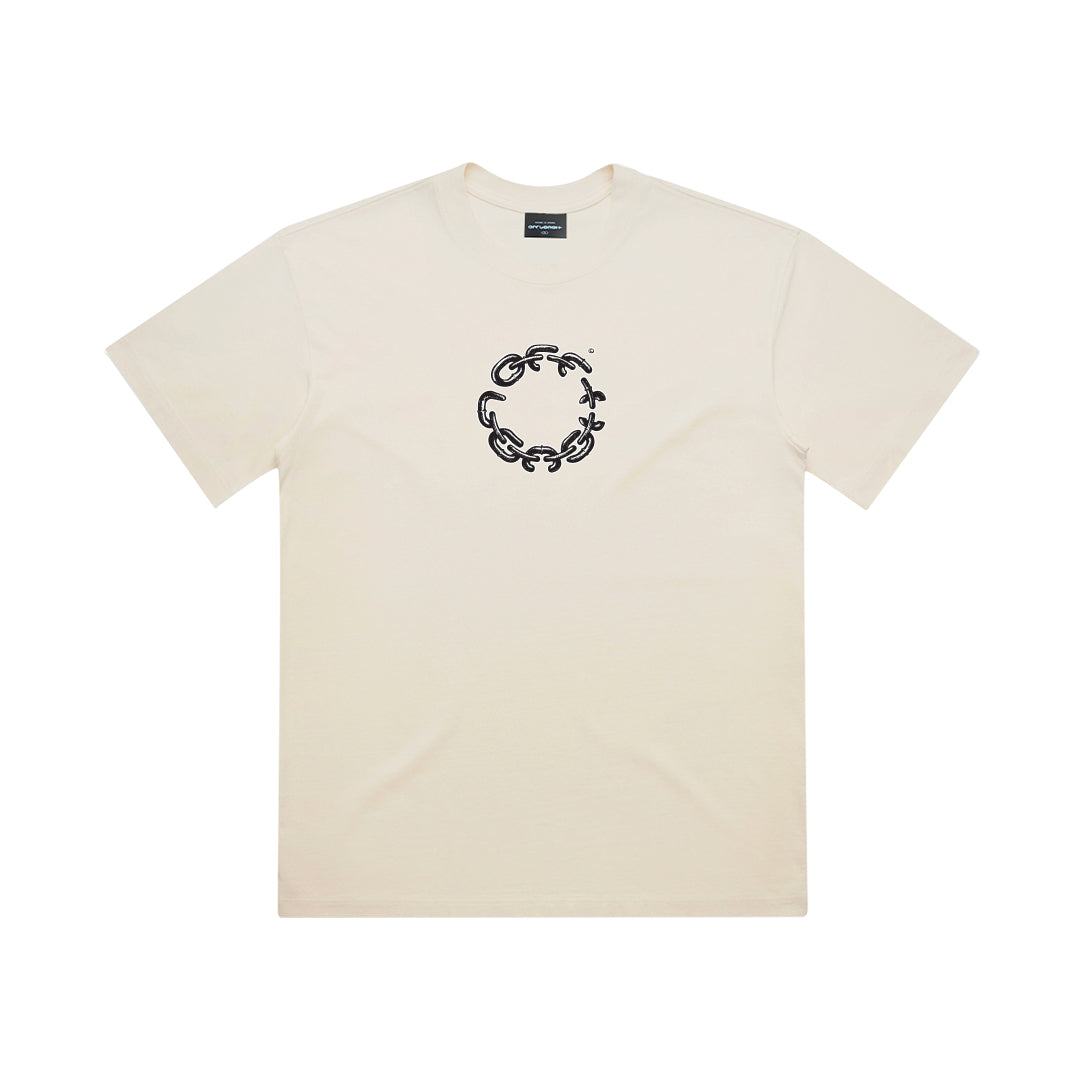 Chain Box Tee Beige
