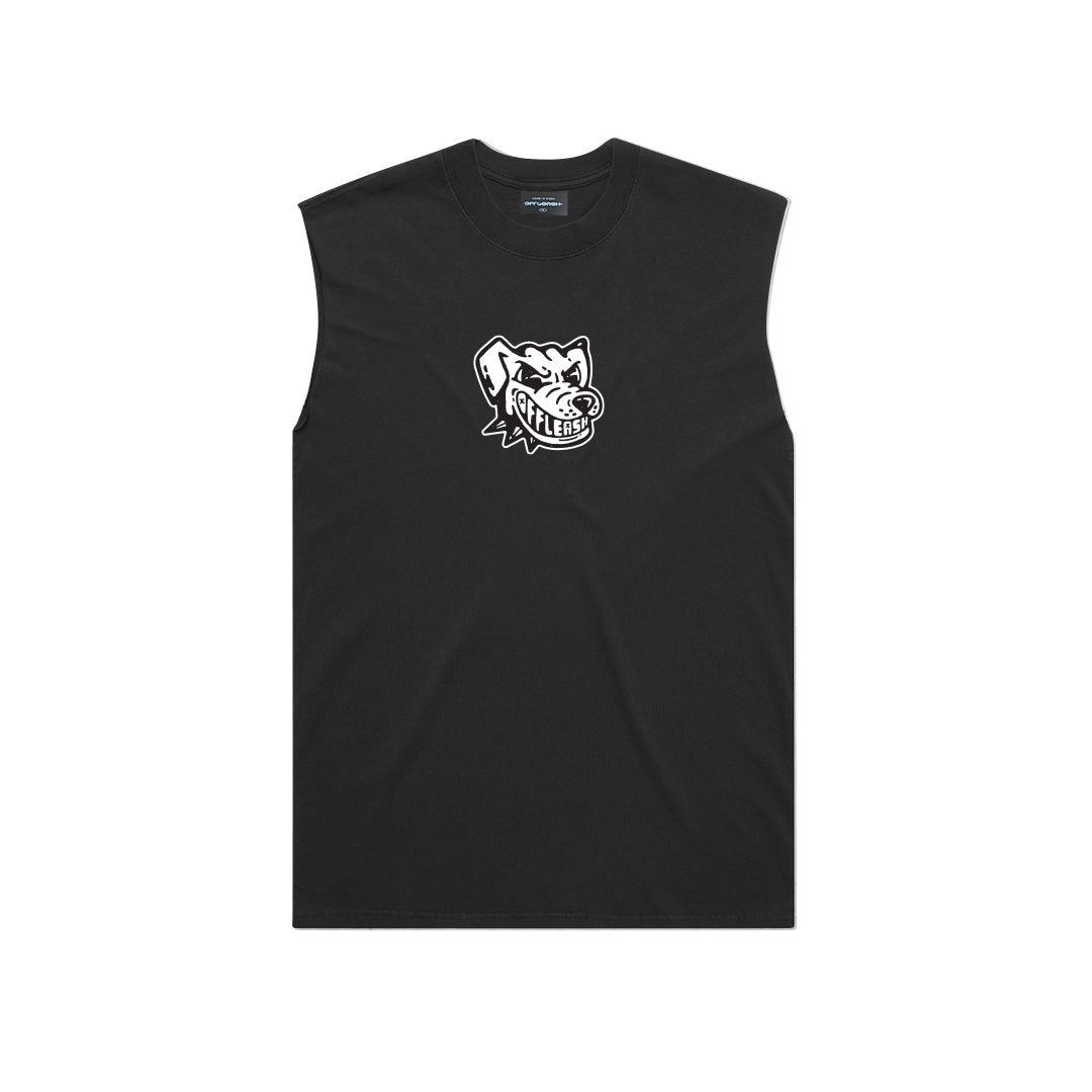 Dog Singlet Faded Black