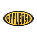 Retro Off Leash Sticker Black